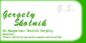 gergely skolnik business card